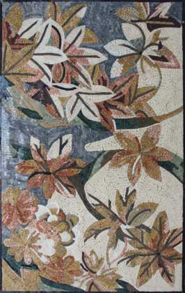 FL921 Flowers and Leaves Mix Mosaic