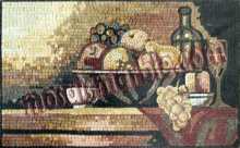 Fruit Bowl & Wine Art Kitchen Backsplash Mosaic