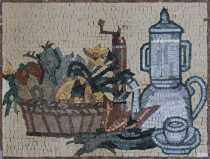 Fruit Bowl & Kettle Kitchen Backsplash Mosaic