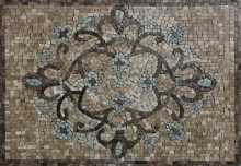 GEO1365 Handmade Design Fleur De Lys Wall Floor  Mosaic