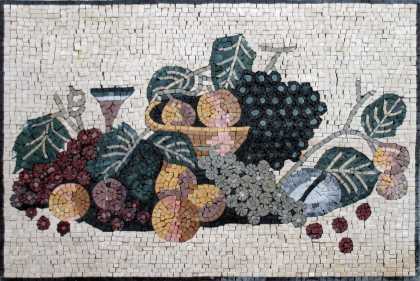 Fruit Arrangement Kitchen Backsplash Mosaic