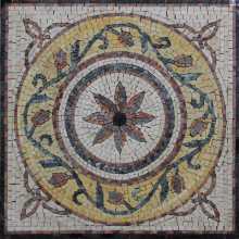 GEO2415 Square Mini Rug Floor Decor  Mosaic