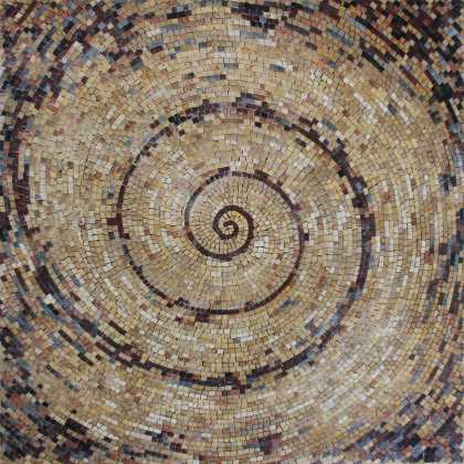 Modern Spiral Psychedelic Mosaic