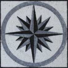 Compass Black & White Star