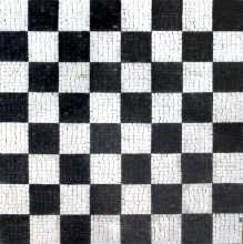 Black & White Chessboard  Mosaic