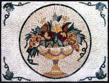 Baroque Fruit Bowl Kitchen Backsplash Mosaic