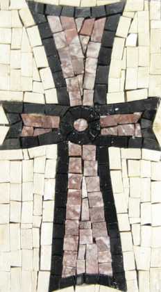Byzantine Cross Crucifix Religious Mosaic