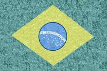 GEO564 Brazil Flag reproduction Mosaic