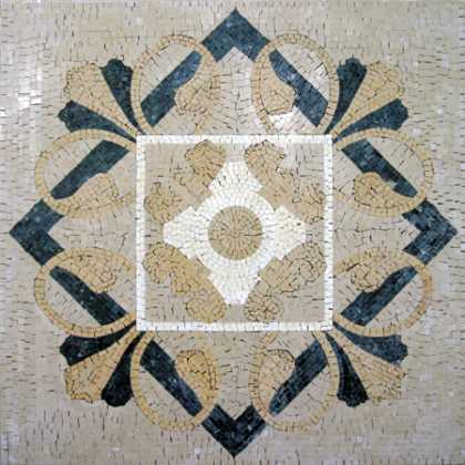 Flower in Square Mosaic