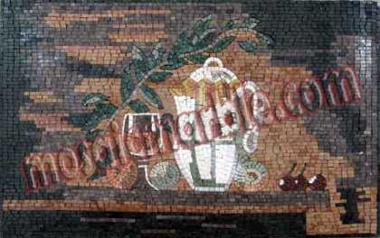Abstract Kitchen Still Life Art Backsplash Mosaic