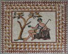 Greco Roman Emperor Pompeii Mosaic