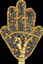 Hamsa Hand Mini Mosaic Pendant