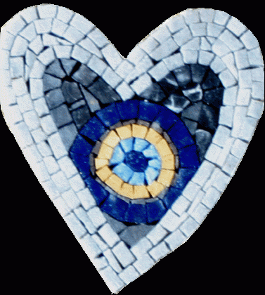 Evil Eye Heart Mosaic