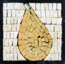 Large Yellow Pear Square Kitchen Backsplash Mosaic