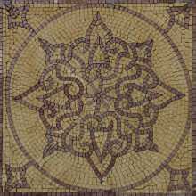 IN485 Floral Motif Geometrical Insert Mosaic