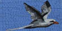 IN631 Sea Gull Ocean Bird  Mosaic