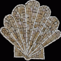 Seashell Yellow Oyster Mosaic