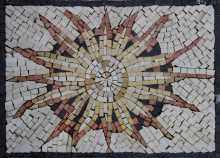 IN659 Cute Sun Mural  Mosaic