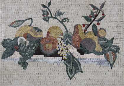 Fruits & Leaves Kitchen Wall Backsplash Mosaic