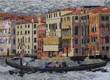 LS157 Beautiful Venice Gondola  Mosaic