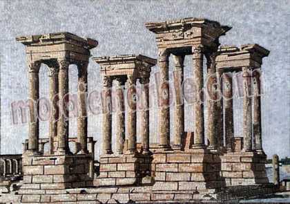 LS43 Roman columns Mosaic