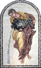 Lady with Urn Mosaic Wall Decor