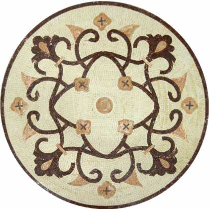 MD1013 Brown arabesque Mosaic