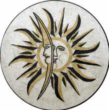 MD118 Sun & moon stone art
