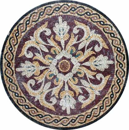 MD148 Burgundy Glamor Mosaic