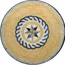 MD154 Compass circular art Mosaic