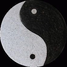 Ying Yang Round Mosaic