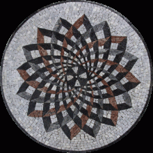 MD1901 Beautiful Round Medallion Mural Design  Mosaic