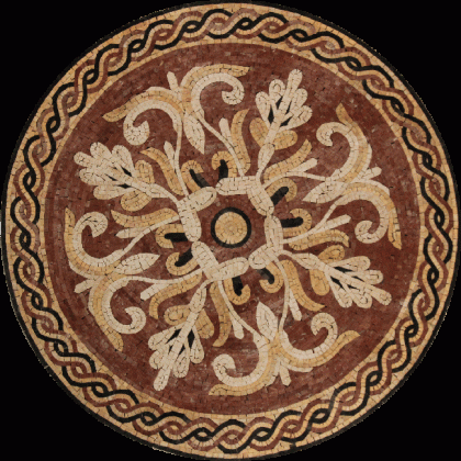 MD1902 Beautiful Round Medallion Abstract  Mosaic