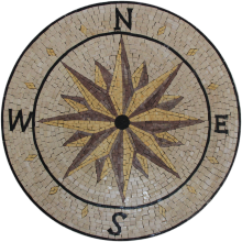 Wall Art Compass Round