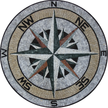 Earth Tones Nautical Compass