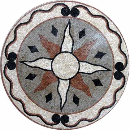 MD203 Sun stone art Mosaic