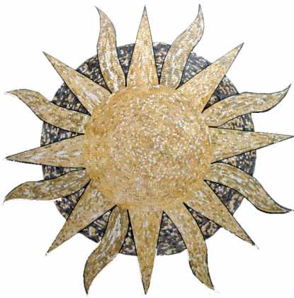 MD251 Big shining sun art Mosaic