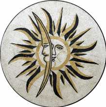 Sun & Moon Wall Art Mosaic