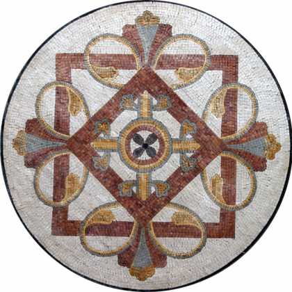 MD296 royal pattern medallion Mosaic