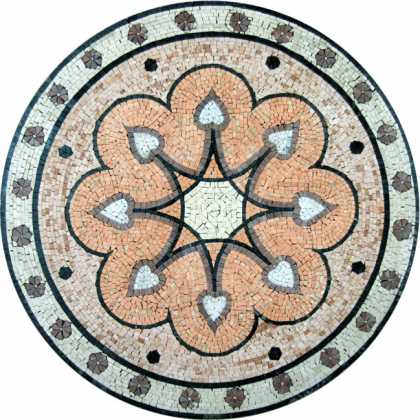 MD382 pink stone art Mosaic