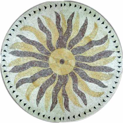 MD497 Sun flower  Mosaic