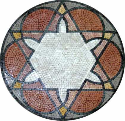MD559 geometrical shapes medallion Mosaic