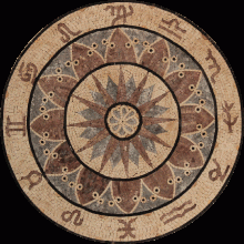 Horoscopes Signs Round Pompeii Mosaic
