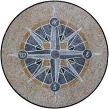 Nautical Sea Compass Wall Floor Medallion