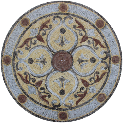 Marble Floor Round Medallion Mosaic