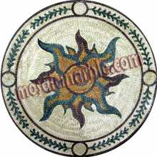 MD755 central flower medallion Mosaic