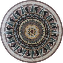 Elegtant multi design star medallion Mosaic