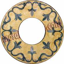 MD835 black & gold attractive medallion Mosaic