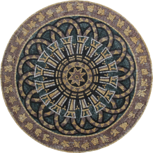 Arabesque Round Mandala Mosaic