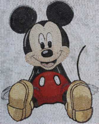 Mickey Mouse in The House Cartoon Mosaic
